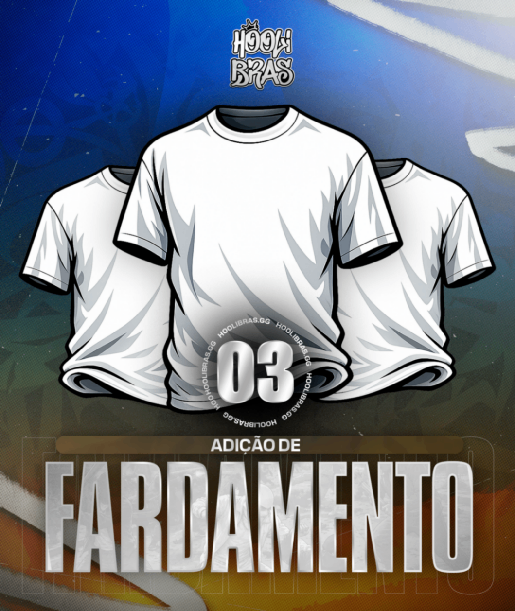 Inserir 3 Fardamentos