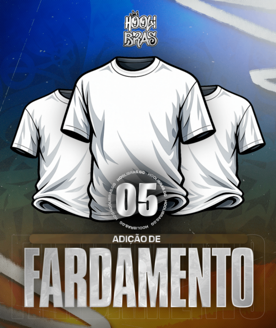 Inserir 5 Fardamentos